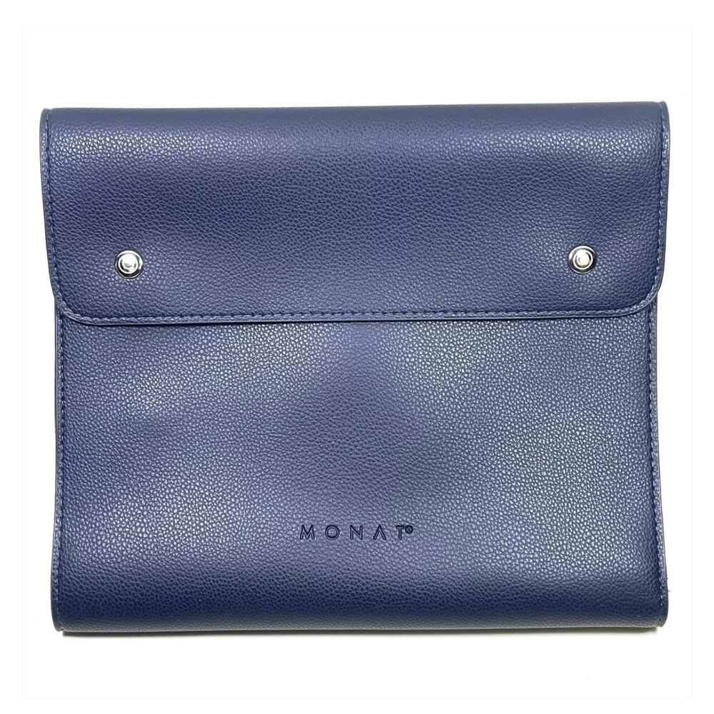Monat Leather Padfolio Portfolio Organizer Snap Closure - Picture 2 of 6